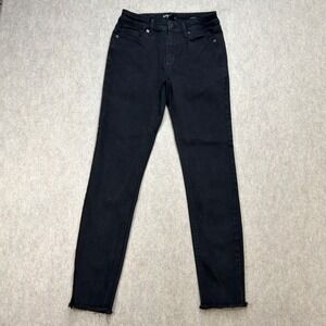 Kenneth Cole Womens Sz 2 Ankle Black Edgy Streetwear Jess Skinny Minimalist Jean